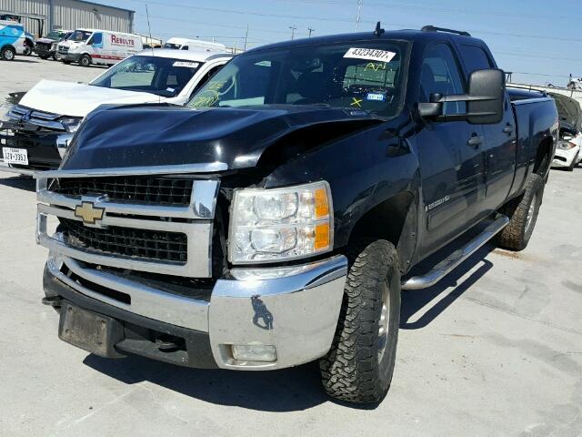 1GCHK23K18F149399 - 2008 CHEVROLET SILVERADO BLACK photo 2