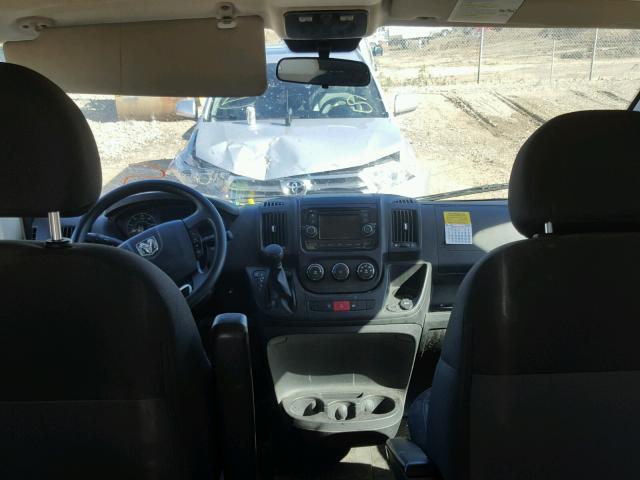 3C6URVJGXEE106428 - 2014 RAM PROMASTER WHITE photo 9