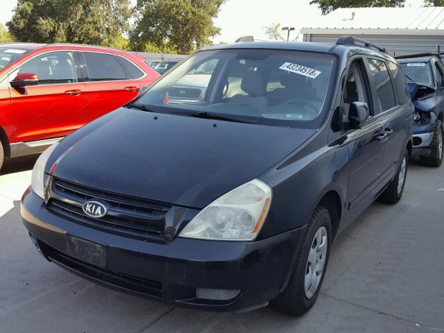 KNDMB233176111807 - 2007 KIA SEDONA EX BLACK photo 2