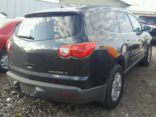 1GNKVGED9CJ116124 - 2012 CHEVROLET TRAVERSE L BLACK photo 4