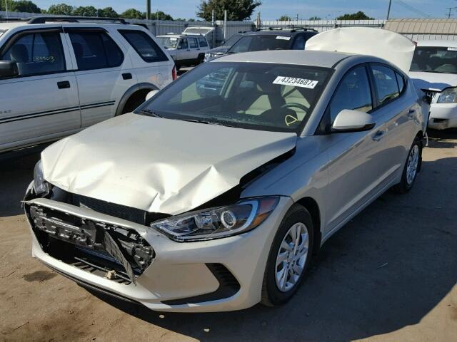 KMHD74LF4HU421496 - 2017 HYUNDAI ELANTRA SE TAN photo 2