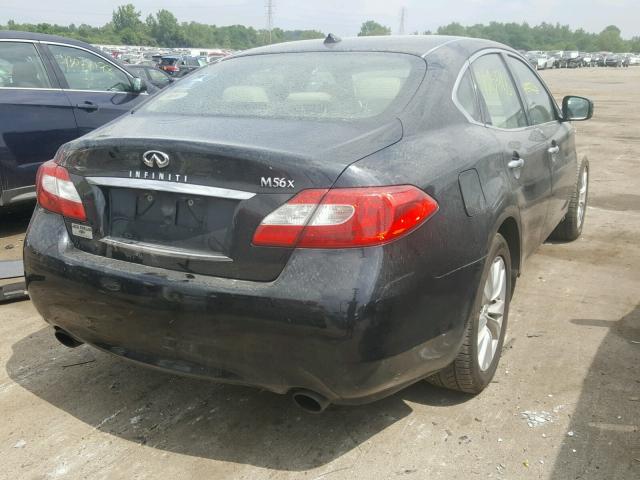 JN1AY1AR2BM570600 - 2011 INFINITI M56 X BLACK photo 4