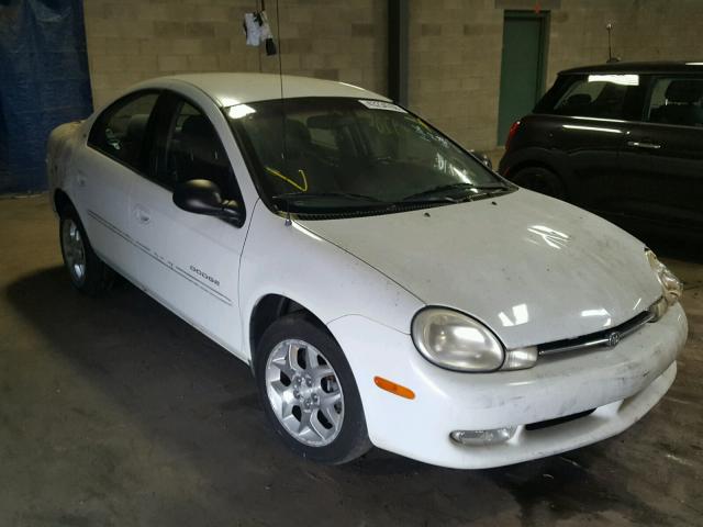 1B3ES46C0YD871320 - 2000 DODGE NEON BASE WHITE photo 1