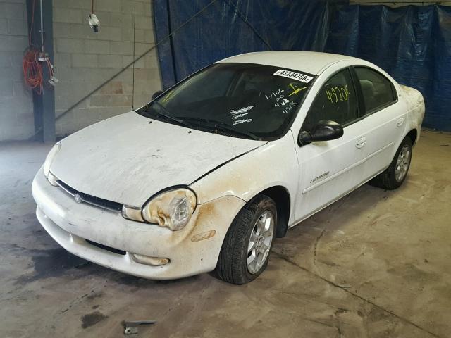 1B3ES46C0YD871320 - 2000 DODGE NEON BASE WHITE photo 2