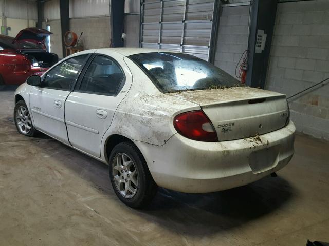 1B3ES46C0YD871320 - 2000 DODGE NEON BASE WHITE photo 3