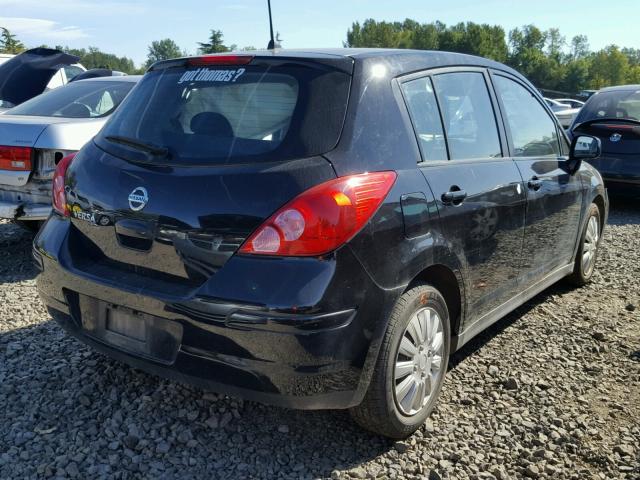 3N1BC13E77L363442 - 2007 NISSAN VERSA BLACK photo 4