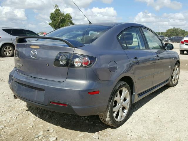 JM1BK324081141595 - 2008 MAZDA 3 S GRAY photo 4