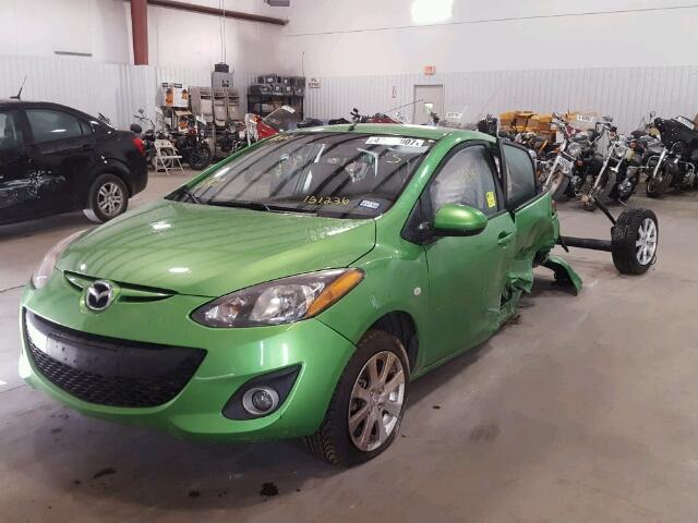 JM1DE1LY5C0151236 - 2012 MAZDA MAZDA2 GREEN photo 2