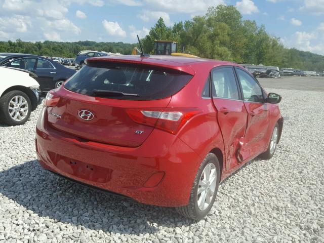 KMHD35LH8EU184624 - 2014 HYUNDAI ELANTRA GT RED photo 4