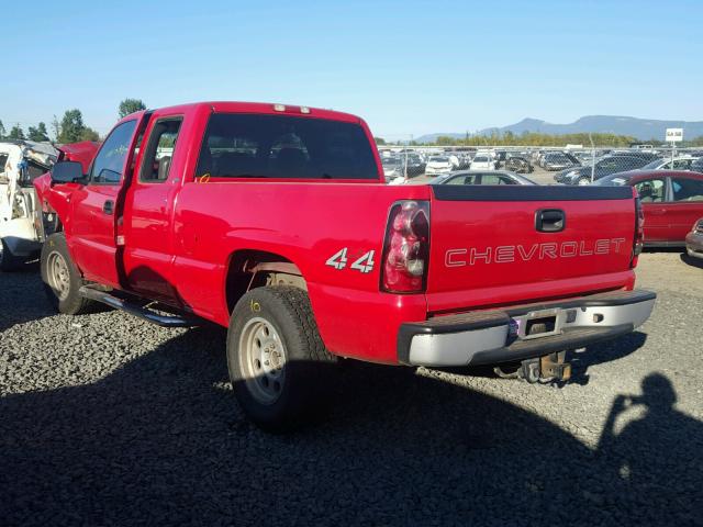 1GCEK19T74E281984 - 2004 CHEVROLET SILVERADO RED photo 3