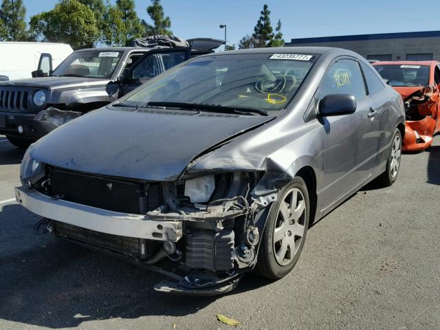 2HGFG1B63BH518505 - 2011 HONDA CIVIC LX GRAY photo 2