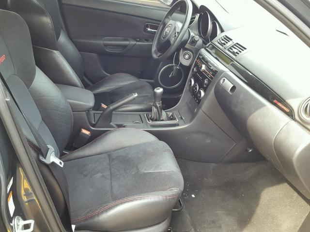 JM1BK34L781123955 - 2008 MAZDA SPEED 3 CHARCOAL photo 5
