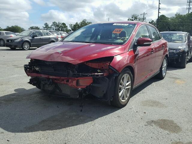 1FADP3F2XFL316624 - 2015 FORD FOCUS SE RED photo 2