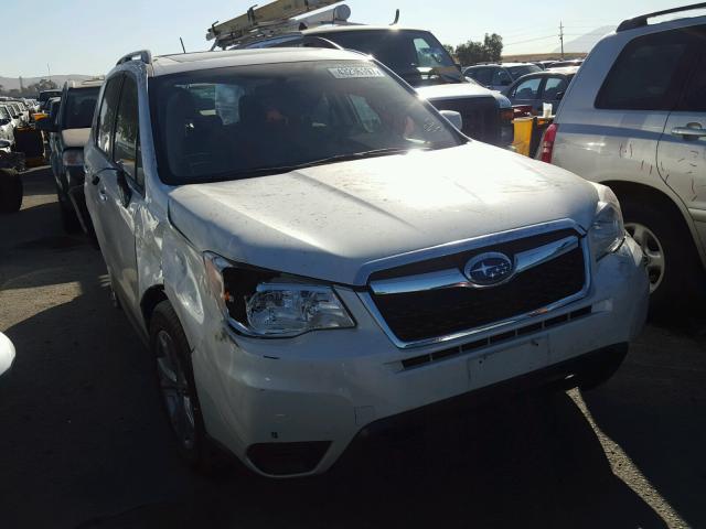 JF2SJADC8FH841074 - 2015 SUBARU FORESTER 2 WHITE photo 1