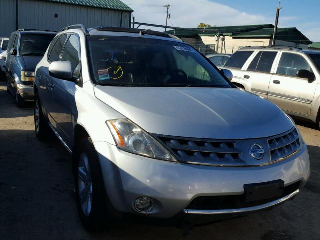 JN8AZ08W57W619434 - 2007 NISSAN MURANO SILVER photo 1