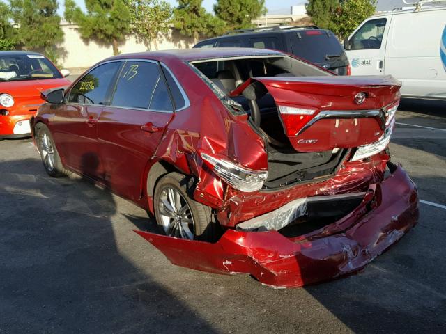 4T1BF1FK0GU522731 - 2016 TOYOTA CAMRY LE 红色 照片 3