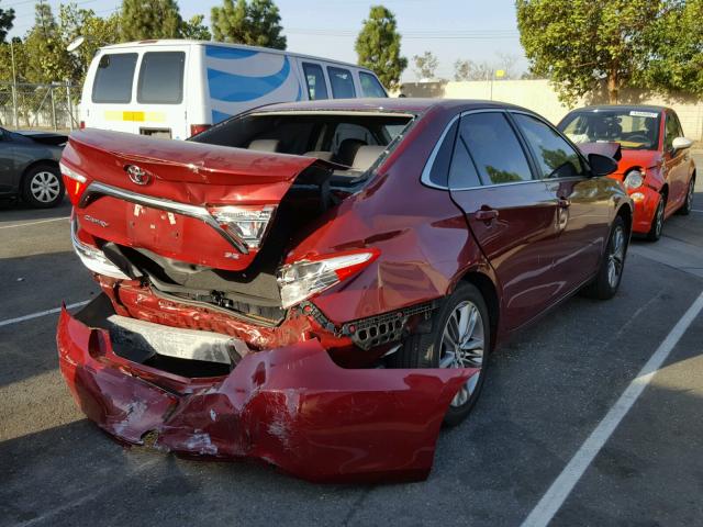 4T1BF1FK0GU522731 - 2016 TOYOTA CAMRY LE 红色 照片 4