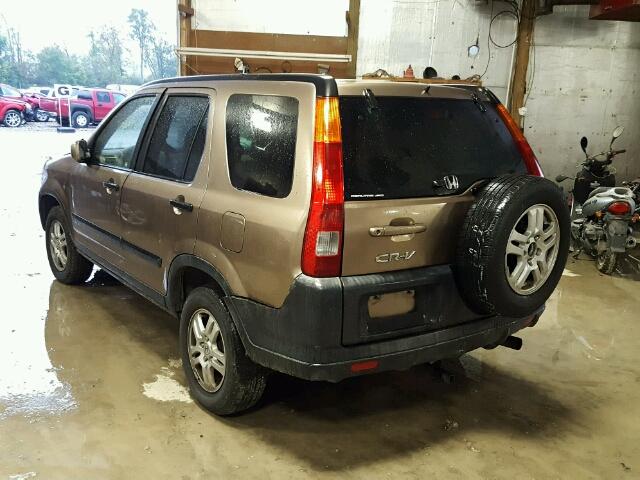 JHLRD78894C017854 - 2004 HONDA CR-V EX BROWN photo 3