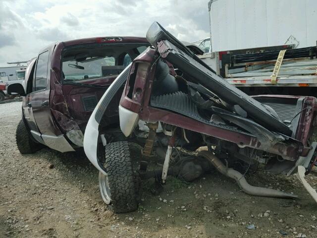 3D7KU28693G739892 - 2003 DODGE RAM 2500 S MAROON photo 3