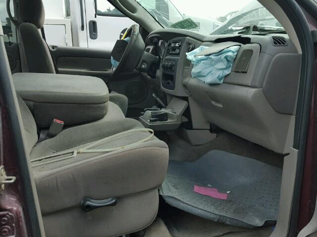 3D7KU28693G739892 - 2003 DODGE RAM 2500 S MAROON photo 5
