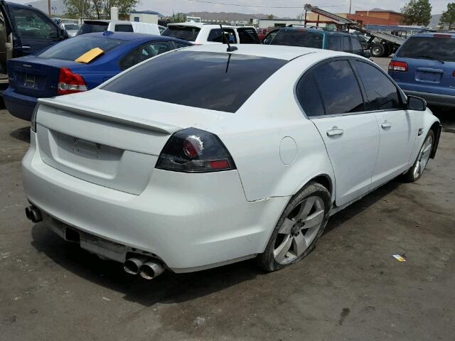 6G2EC57Y89L226344 - 2009 PONTIAC G8 GT WHITE photo 4