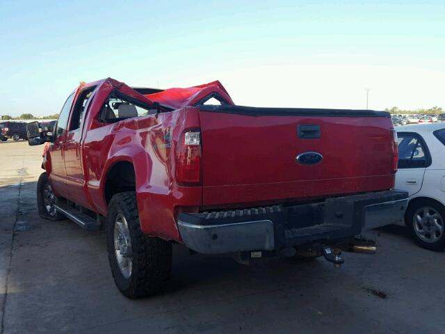 1FTSW2BRXAEB15868 - 2010 FORD F250 SUPER RED photo 3