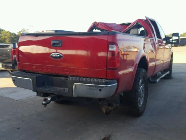 1FTSW2BRXAEB15868 - 2010 FORD F250 SUPER RED photo 4