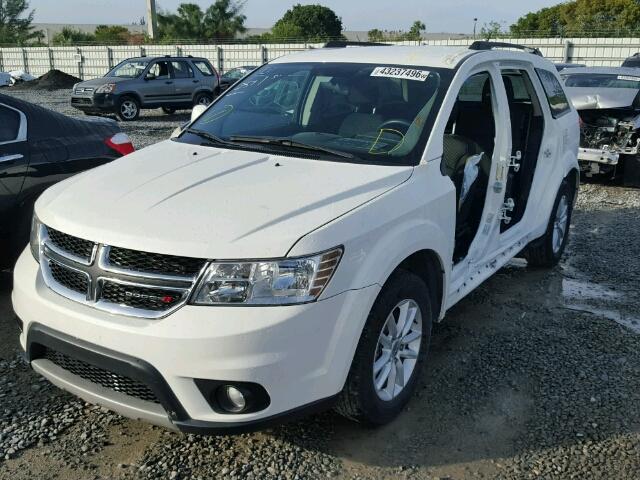 3C4PDCBG0FT627856 - 2015 DODGE JOURNEY SX WHITE photo 2