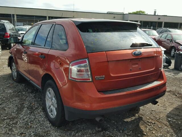 2FMDK46C97BA77538 - 2007 FORD EDGE SE ORANGE photo 3