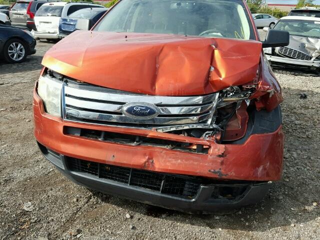 2FMDK46C97BA77538 - 2007 FORD EDGE SE ORANGE photo 9