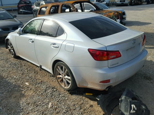 JTHBK262165018668 - 2006 LEXUS IS 250 WHITE photo 3