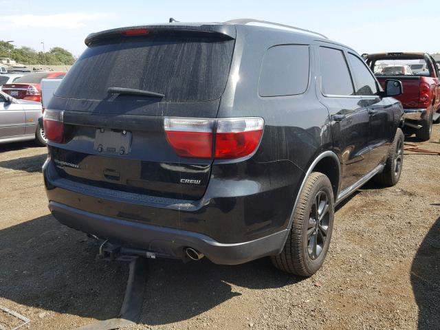 1C4RDJDG5CC107640 - 2012 DODGE DURANGO CR BLACK photo 4