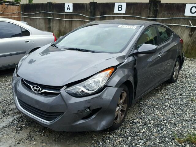 5NPDH4AE1DH265594 - 2013 HYUNDAI ELANTRA GL GRAY photo 2