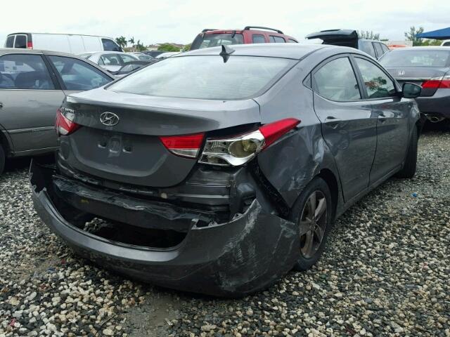 5NPDH4AE1DH265594 - 2013 HYUNDAI ELANTRA GL GRAY photo 4