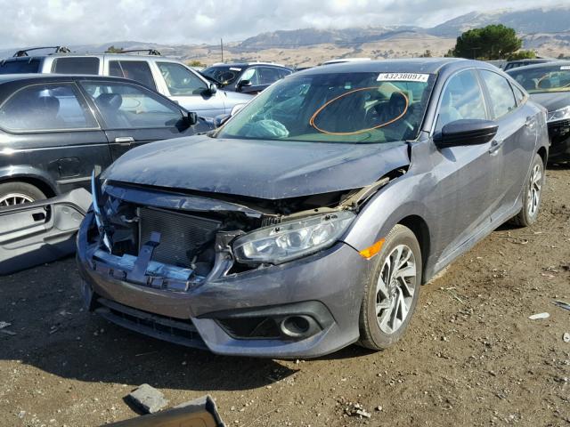 19XFC2F83GE228571 - 2016 HONDA CIVIC EX ნაცრისფერი ფოტო 2