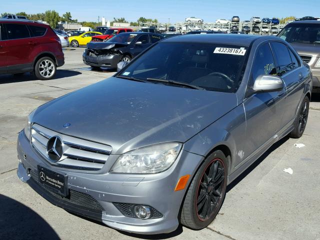 WDDGF81X78F111392 - 2008 MERCEDES-BENZ C 300 4MAT GRAY photo 2