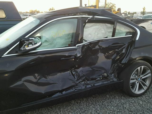 WBA8D9G35HNU62805 - 2017 BMW 330 BLACK photo 9