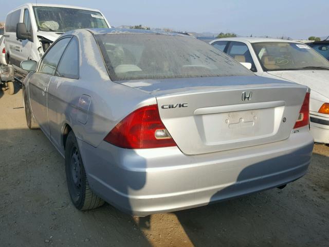 1HGEM21951L057380 - 2001 HONDA CIVIC SI SILVER photo 3