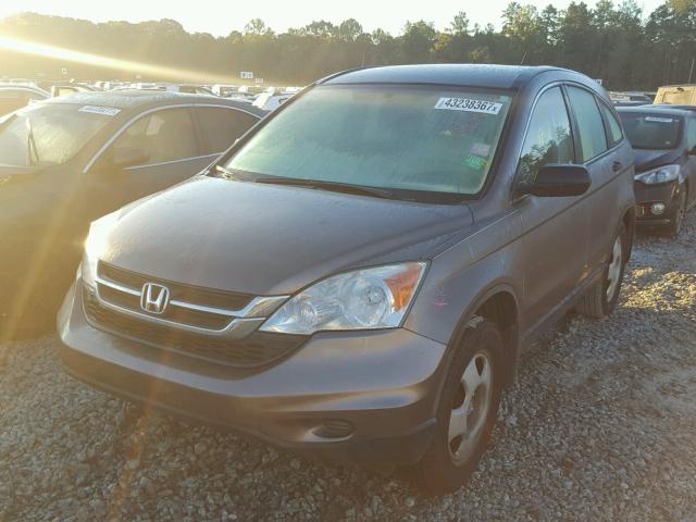 5J6RE3H38AL036635 - 2010 HONDA CR-V LX BROWN photo 2