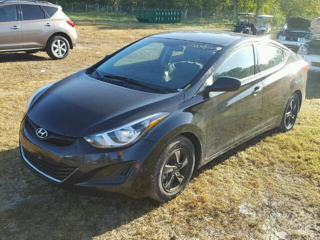 5NPDH4AE2FH620646 - 2015 HYUNDAI ELANTRA SE BLACK photo 2