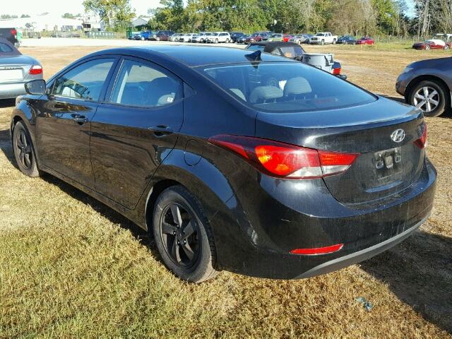 5NPDH4AE2FH620646 - 2015 HYUNDAI ELANTRA SE BLACK photo 3