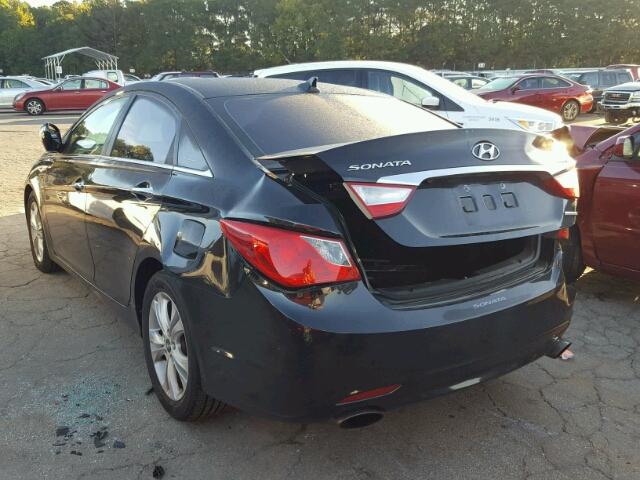 5NPEC4AB4BH293587 - 2011 HYUNDAI SONATA BLACK photo 3