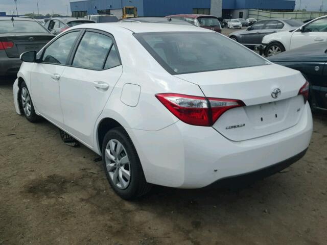 2T1BURHE7GC603531 - 2016 TOYOTA COROLLA L WHITE photo 3