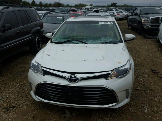 4T1BK1EB6GU234287 - 2016 TOYOTA AVALON XLE WHITE photo 9