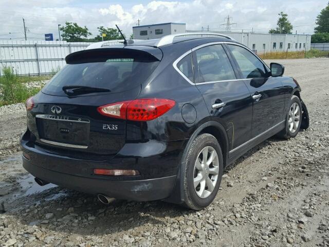 JNKAJ09F88M352769 - 2008 INFINITI EX35 BASE BLACK photo 4