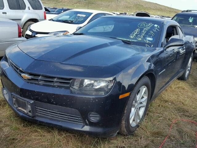 2G1FA1E37E9305632 - 2014 CHEVROLET CAMARO LS BLACK photo 2