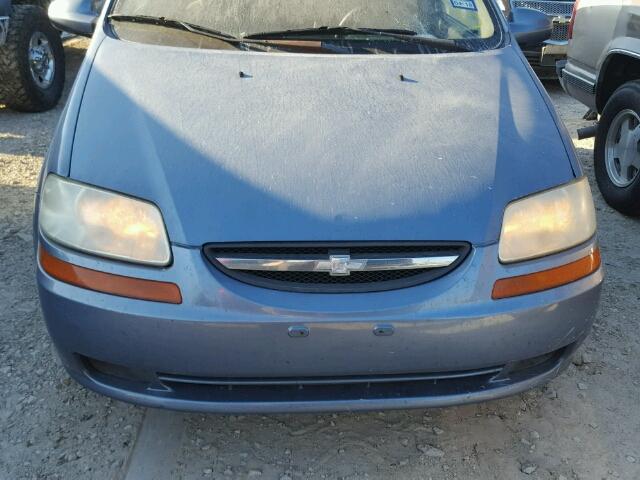 KL1TD66637B781599 - 2007 CHEVROLET AVEO BASE BLUE photo 9