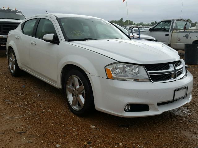 1B3BD2FG6BN587017 - 2011 DODGE AVENGER LU WHITE photo 1