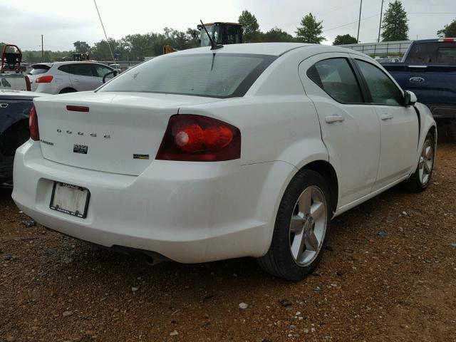 1B3BD2FG6BN587017 - 2011 DODGE AVENGER LU WHITE photo 4