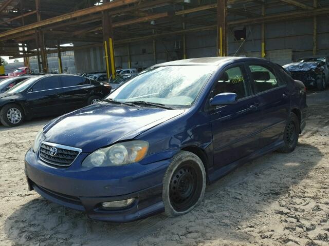 1NXBR32E85Z378667 - 2005 TOYOTA COROLLA CE BLUE photo 2